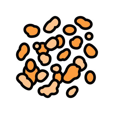 Tütsü aromaterapi renk ikonu vektörü. Tütsü aromaterapi işareti. izole edilmiş sembol çizimi