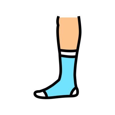 Tekstil çorap rengi ikon vektörü. Tekstil çorap tabelası. izole edilmiş sembol çizimi