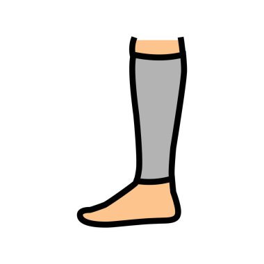Gevşek çorap rengi ikon vektörü. Gevşek çorap işareti. izole edilmiş sembol çizimi