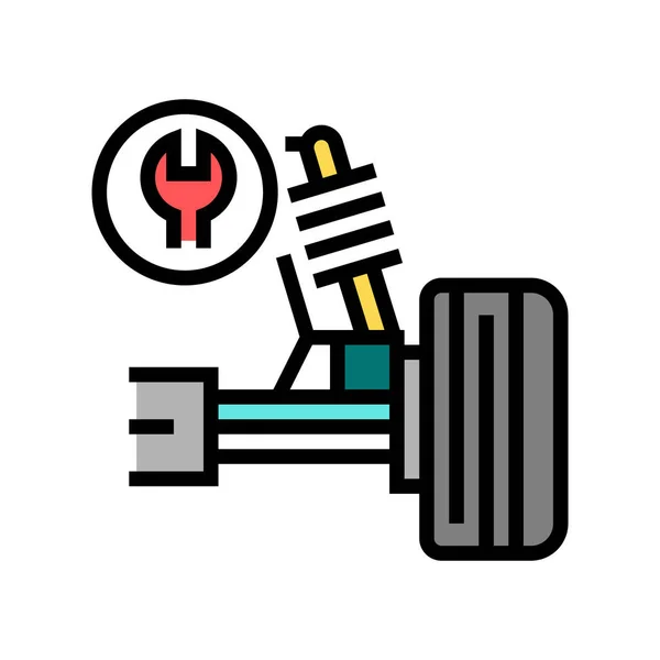 Joint Rotule Réparation Couleur Icône Vecteur Panneau Réparation Rotule Illustration — Image vectorielle