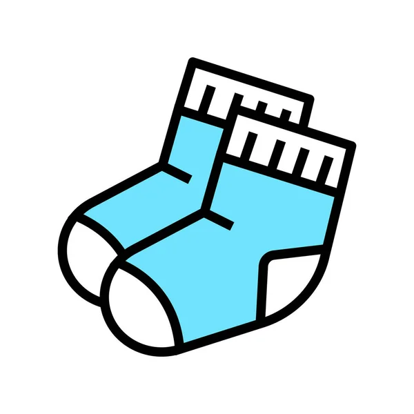 Παιδιά Κάλτσες Χρώμα Διάνυσμα Εικονίδιο Παιδικές Κάλτσες Μεμονωμένη Απεικόνιση Συμβόλων — Διανυσματικό Αρχείο