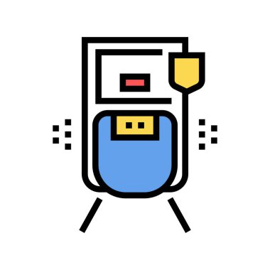 Hareket sensörü renk ikonu vektörü. Hareket algılayıcı işareti. izole edilmiş sembol çizimi