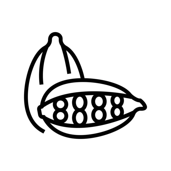 Cardamom Aromatherapy Line Icon Vector 사인이야 등고선 상징검은 — 스톡 벡터