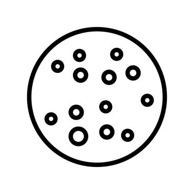 kronik su toplayan deri hastalığı çizgisi ikonu taşıyıcısı. Kronik su toplayan deri hastalığı işareti. izole edilmiş çizgi simgesi siyah illüstrasyon