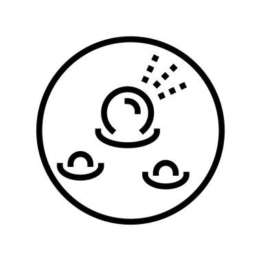 Pyojenik granülom deri hastalığı çizgisi ikon vektörü. Pyojenik granülom deri hastalığı işareti. izole edilmiş çizgi simgesi siyah illüstrasyon