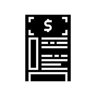 Finansal anlaşma sembolü vektörü. Mali anlaşma imzası. izole edilmiş çizgi simgesi siyah illüstrasyon