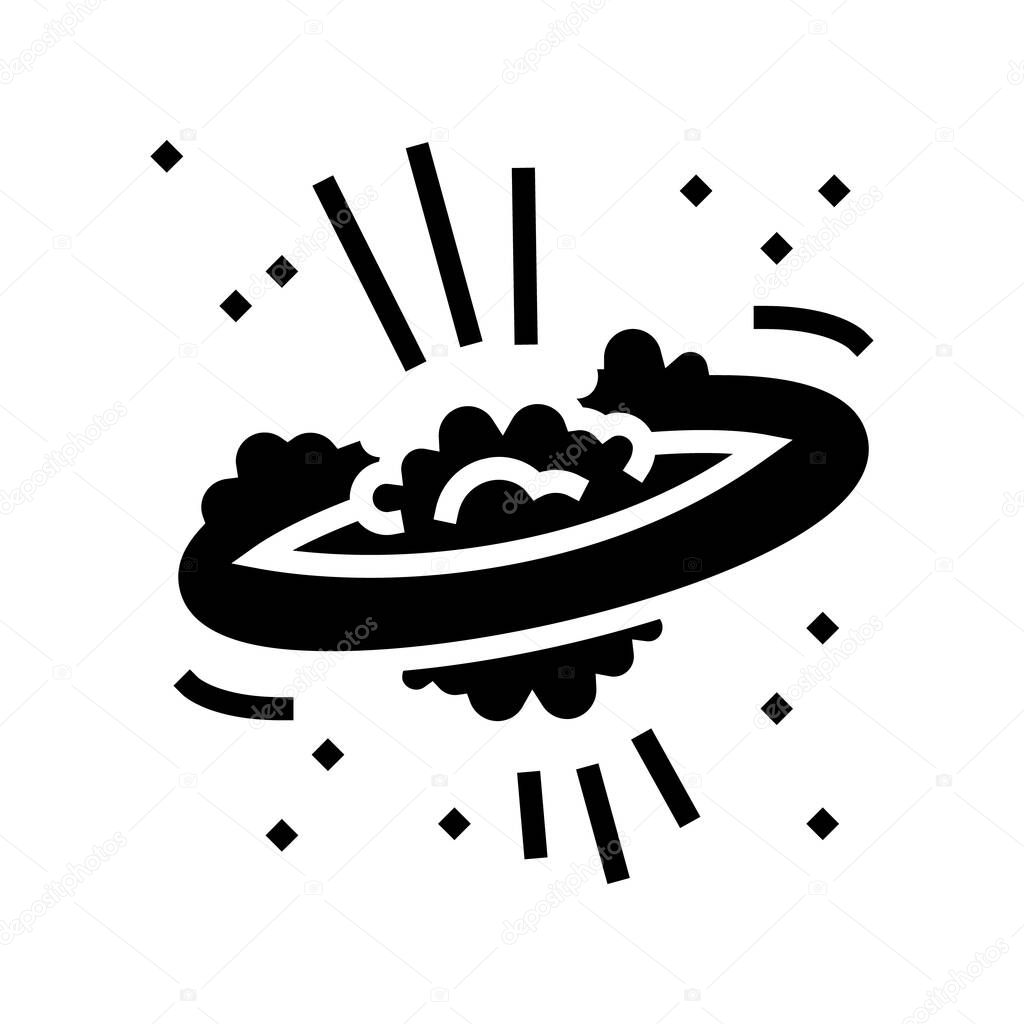 big bang glyph icon vector. big bang sign. isolated contour symbol black illustration