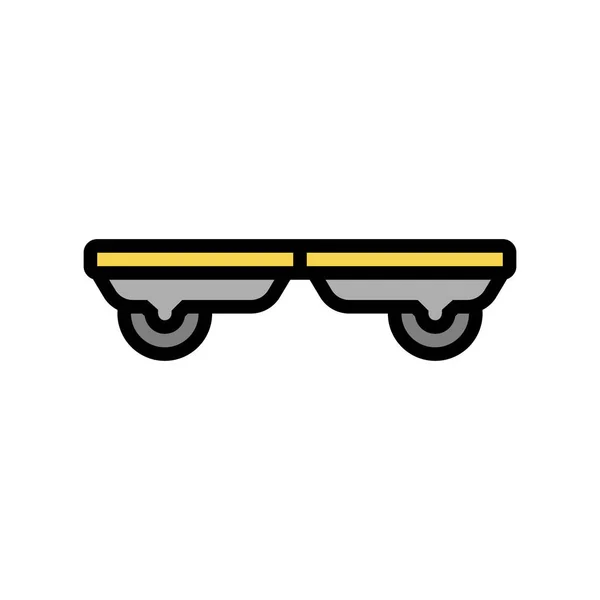 波形板车辆颜色图标矢量 波形板车辆标志 孤立的符号说明 — 图库矢量图片