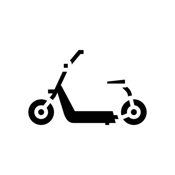 Hover Cart Glyph Icon Vector Hover Cart Sign Isolated Contour — Stock Vector