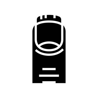 tırnak sembolü vektörü. Tırnak işareti. izole edilmiş çizgi simgesi siyah illüstrasyon