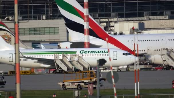 Frankfurt Main Allemagne Juillet 2017 Vue Latérale Boeing 737 Ageq — Video