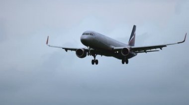Airbus A321 yaklaşan Aeroflot havayolları