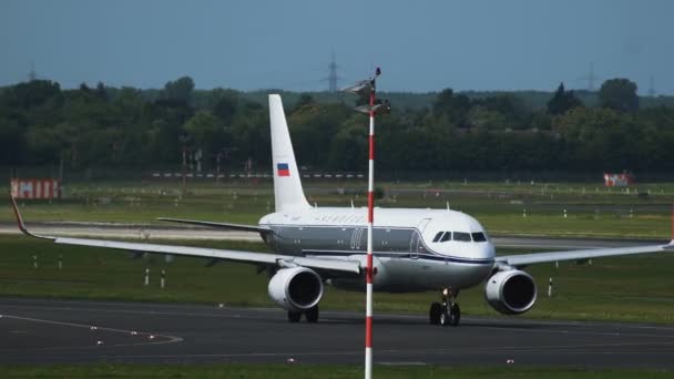 Airbus A32 de Aeroflot Airlines con librea retro — Vídeos de Stock