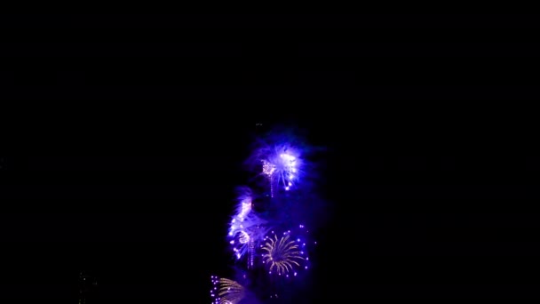 Новогодний фейерверк Бурдж Халифа — стоковое видео