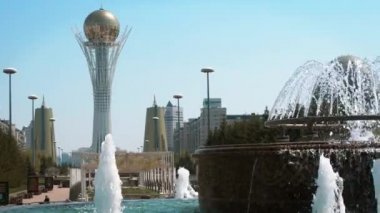 Merkez sokak ve Baiterek görünümü