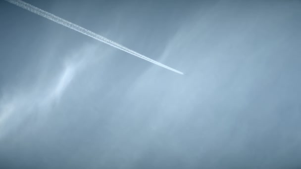 Widok warstwy samolotu odrzutowego — Wideo stockowe