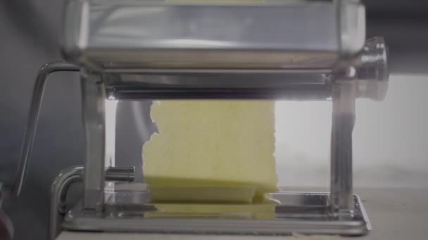 Pâte pour pâtes dans la machine à pâtes — Video