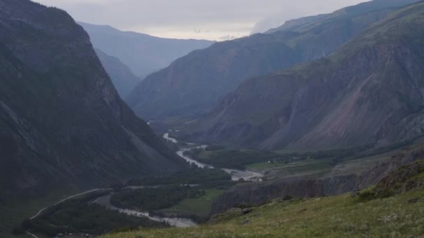 チューリシュマン渓谷の美しい景色,アルタイ — ストック動画