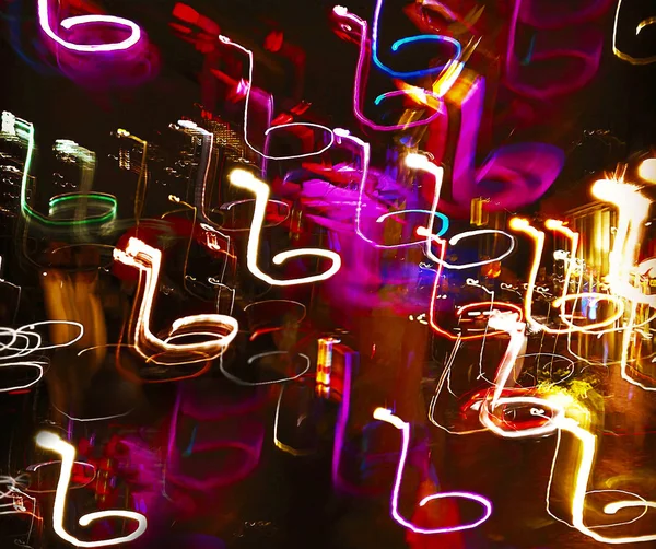 多伦多圣诞音乐节的光画背景 — 图库照片