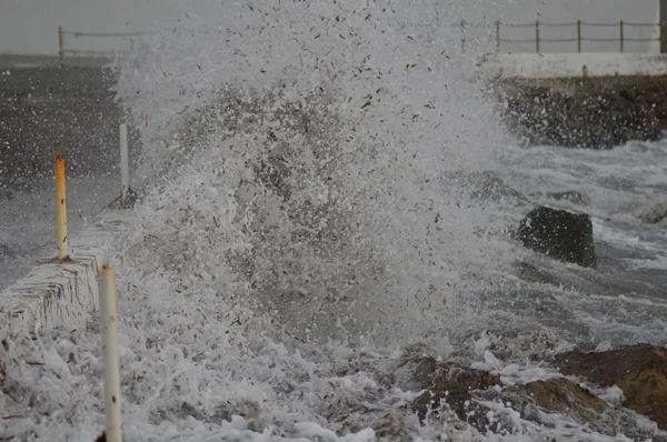 Mar Mediterráneo Después Tormenta Italia — Foto de Stock