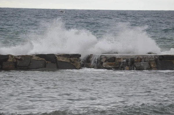 Mar Mediterráneo Después Tormenta Italia —  Fotos de Stock