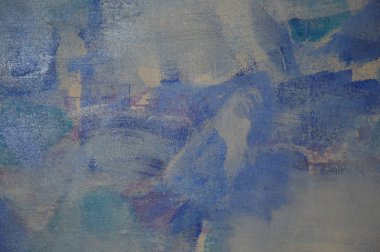 Mavi boyalı bir duvara yakınlaştır 