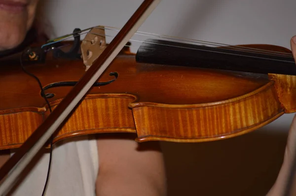 Zoom Violin — Stock Photo, Image