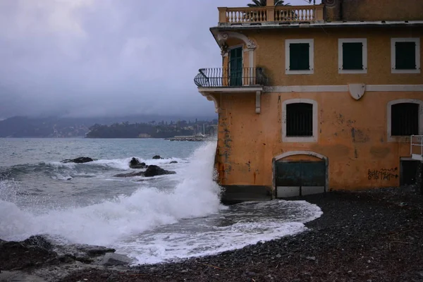 Mar Mediterráneo Después Tormenta Italia — Foto de Stock