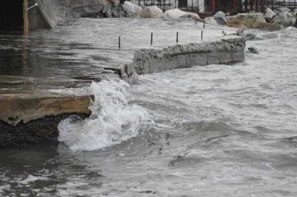 Mer Méditerranée Après Tempête Italie — Photo