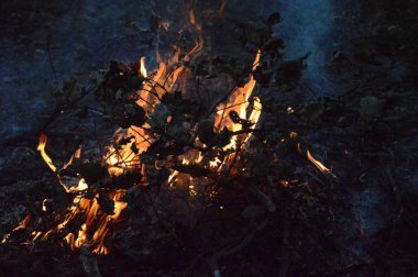 Geceleyin küçük bir odun ateşine zum yap.