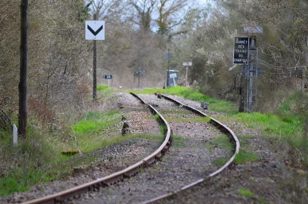 フランスからの古い鉄道でズーム — ストック写真