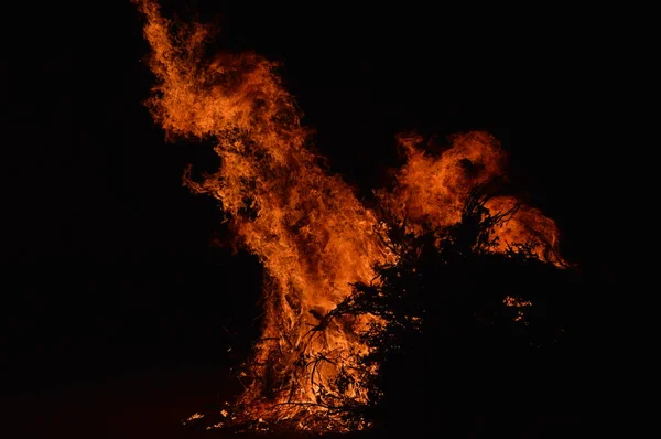 Las Llamas Noche — Foto de Stock