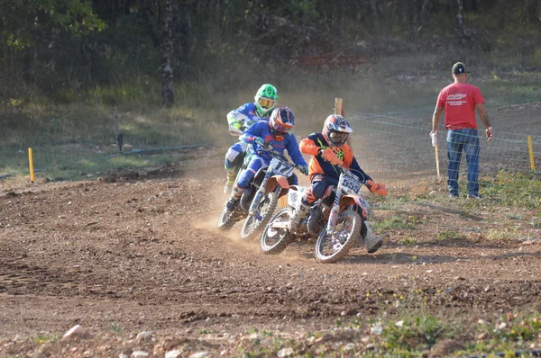 Una Carrera Motocross Saint Christol Septiembre 2017 Sur Francia —  Fotos de Stock