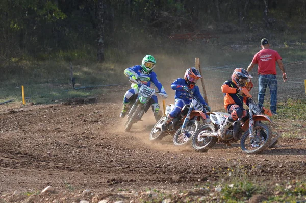 Wyścig Motocross Saint Christol Września 2017 Południe Francji — Zdjęcie stockowe