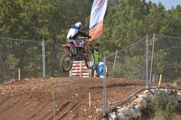 Wyścig Motocross Saint Christol Września 2017 Południe Francji — Zdjęcie stockowe