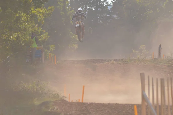 Uma Corrida Motocross Saint Christol Setembro 2017 Sul França — Fotografia de Stock