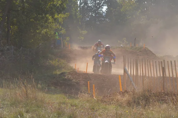 Uma Corrida Motocross Saint Christol Setembro 2017 Sul França — Fotografia de Stock