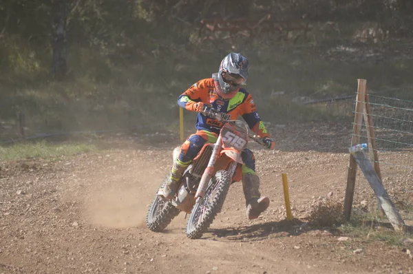 Uma Corrida Motocross Saint Christol Setembro 2017 Sul França — Fotografia de Stock