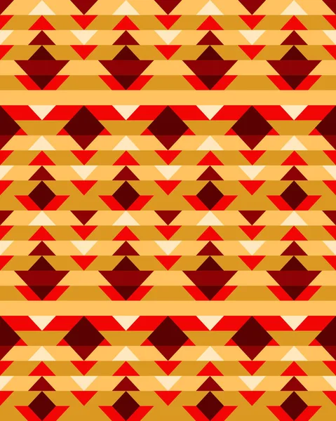 Multicolored rhombuses seamless pattern in retro style — Stockový vektor