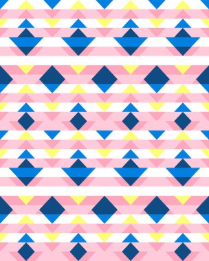 Çok renkli eşkenar dörtgenler geçmişe dönük biçimlerde pürüzsüz desenler