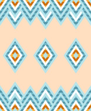 Amerikan Yerlisi tarzında kusursuz eşkenar dörtgen.. 