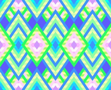 Amerikan Yerlisi tarzında kusursuz eşkenar dörtgen.. 