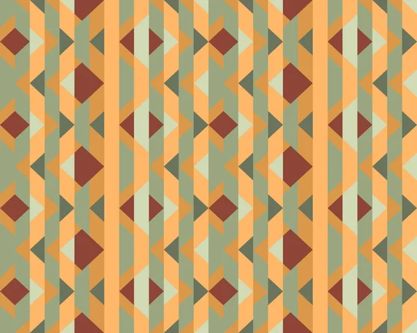 Multicolored rhombuses seamless pattern in retro style — Stockový vektor