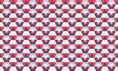 Elmasların ve üçgenlerin soyut, kusursuz geometrik deseni