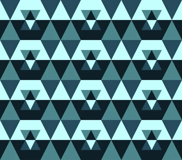 Abstraktes nahtloses geometrisches Muster aus Diamanten und Dreiecken — Stockvektor