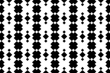 Kusursuz batik süsü, tek renkli elmas şeritleri.