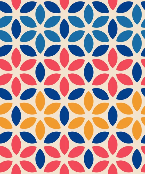 Retro biçimi çiçek desenli kusursuz vektör deseni