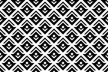 Geometrik dikişsiz retro desen, soyut filiz ya da çiçek