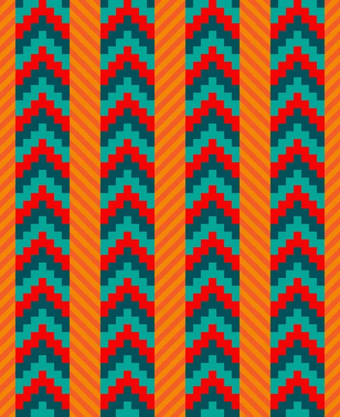 Chevron patrón nativo americano y rayas diagonales — Foto de Stock