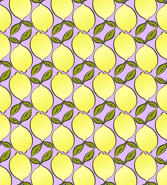 Pembe arka planda limonlu kusursuz desen